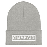 Champ Gio - White Title Beanie